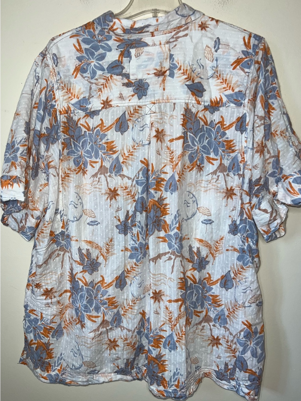 Free People Love Letters Button Down in Ivory Size XL - Picture 3 of 12